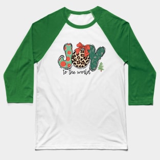 Joy To The World Christmas Baseball T-Shirt